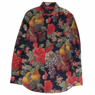 エトロ(ETRO)の美品 エトロ ETRO シャツ ロングスリーブ 長袖 総柄 コットン トップス メンズ 39(M相当) マルチカラー(シャツ)