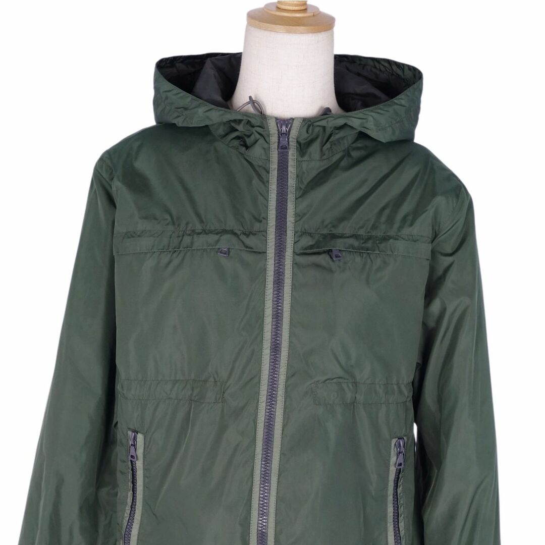 美品 プラダ スポーツ PRADA SPORT ジャケット パーカー ジップアップ ナイロン 無地 アウター レディース 38(S相当) グリーン 美品 プラダ スポーツ PRADA SPORT ジャケット パーカー ジップアップ ナイロン 無地 アウター レディース 38(S相当) グリーン