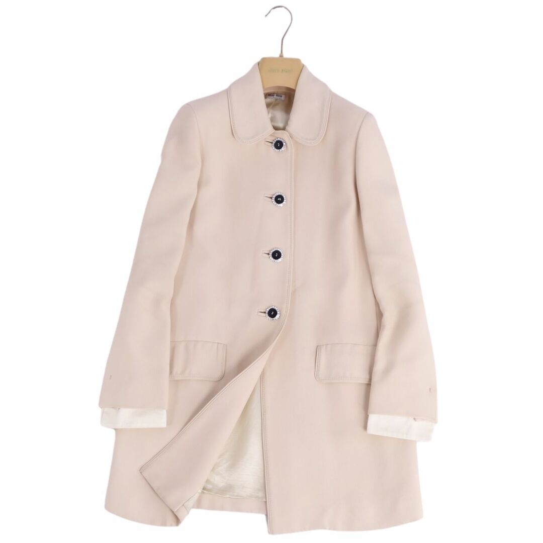 miumiu - ミュウミュウ miumiu コート ステンカラーコート バルマ miumiu - ミュウミュウ miumiu コート ステンカラーコート バルマ