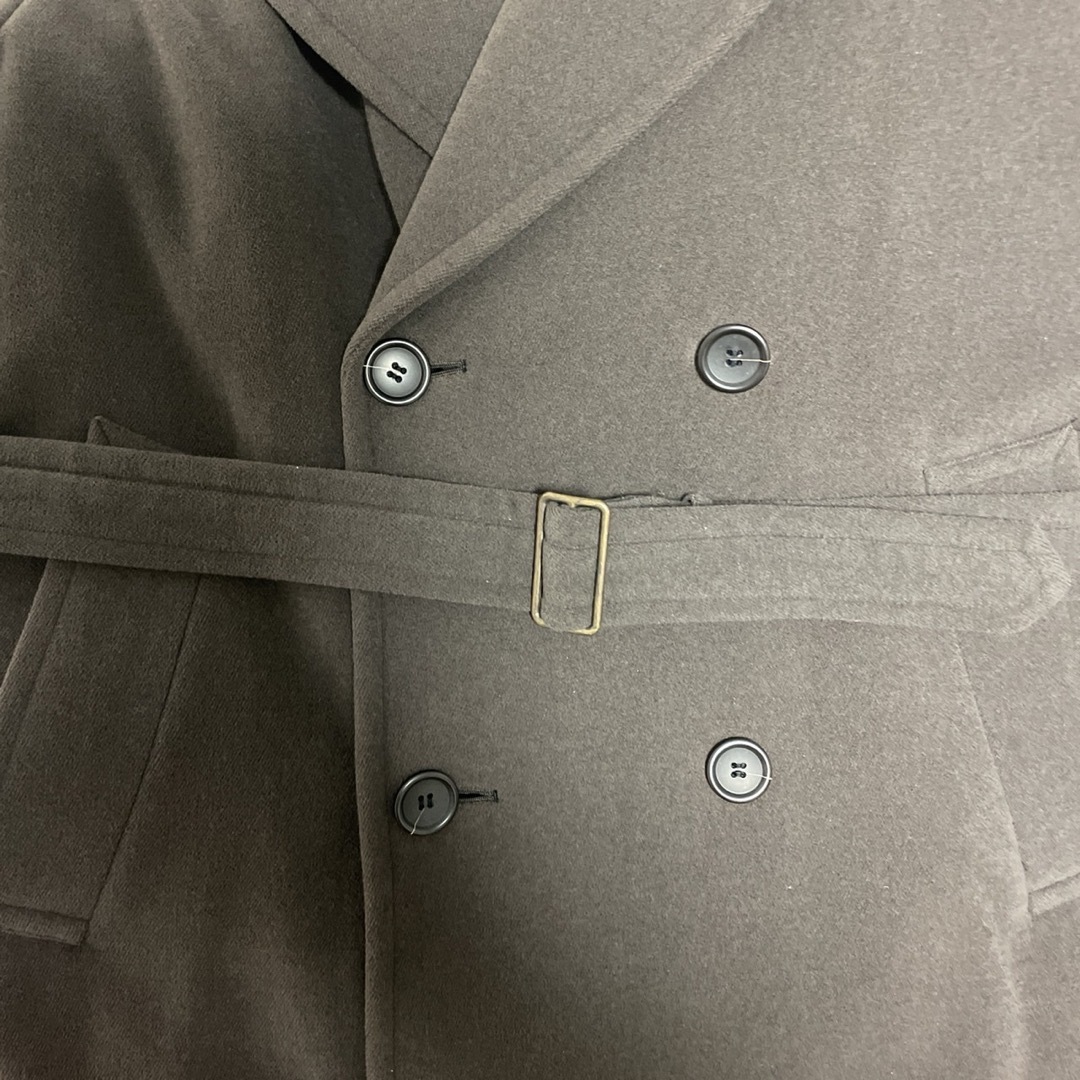   90's チャコールグレーアンゴラウールコート ※美品 メンズのジャケット/アウター(チェスターコート)の商品写真