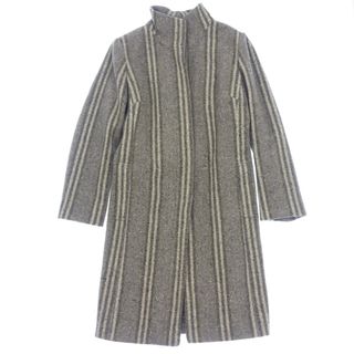 バーバリー(BURBERRY)のバーバリーロンドン ウールコート グレー ストライプ 13【AFA13】(トレンチコート)