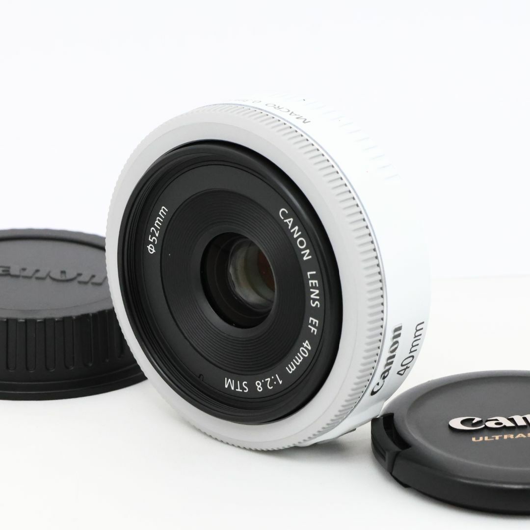 Canon - CANON EF 40mm F2.8 STM キヤノン ホワイト 単焦点レンズの