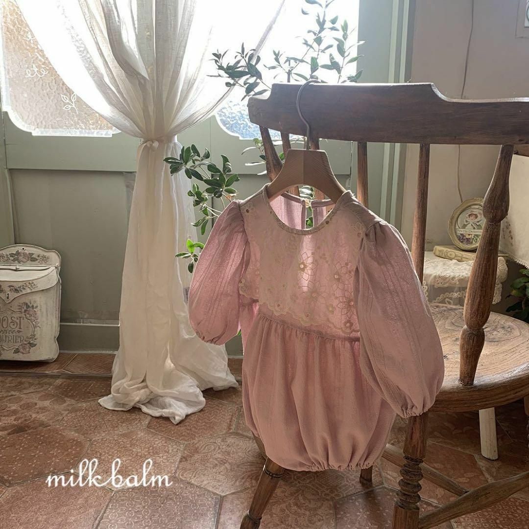 ☆【新品未使用】milk balm / swan suit / 正規品☆ キッズ/ベビー/マタニティのベビー服(~85cm)(ロンパース)の商品写真