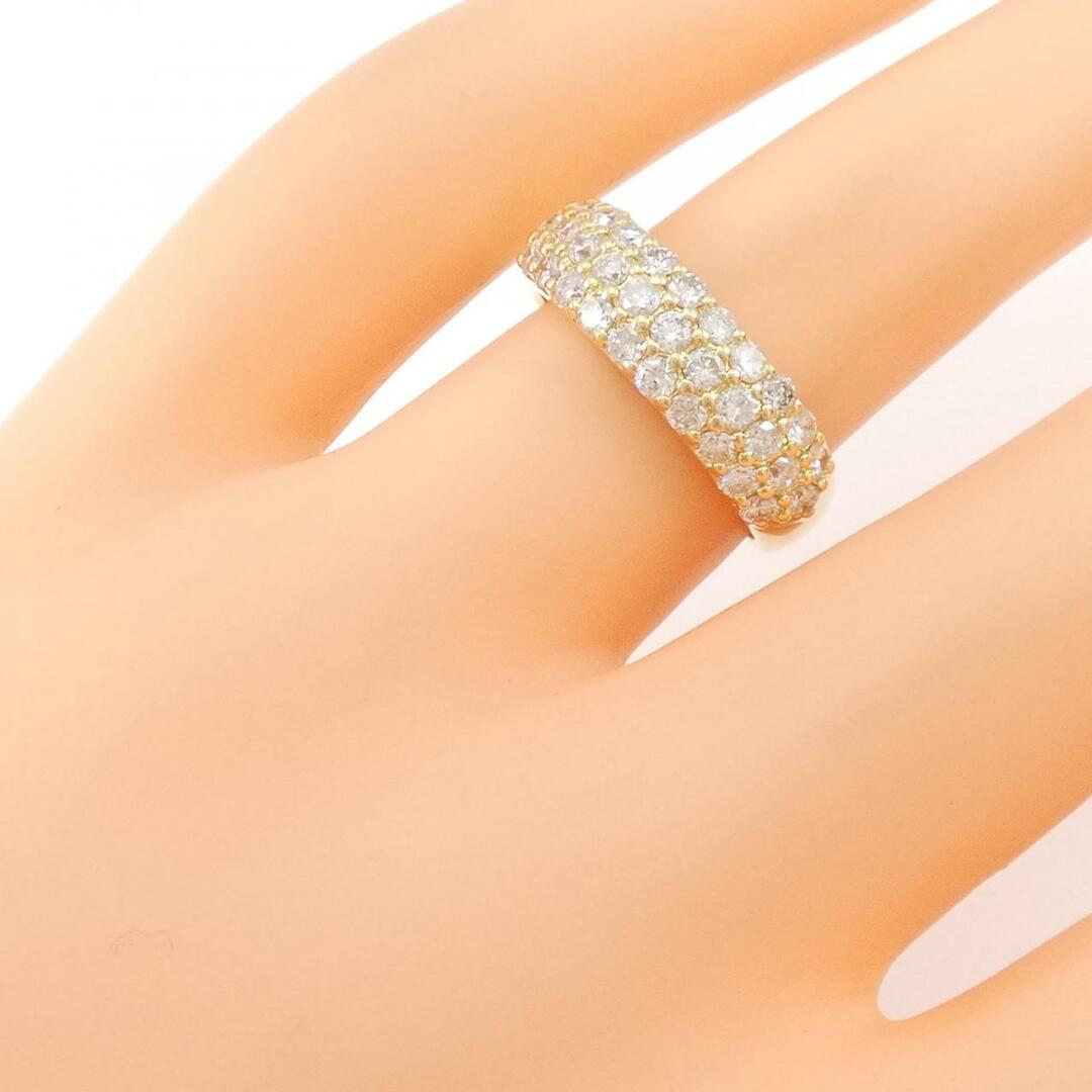 K18YG パヴェ ダイヤモンド リング 1.00CT レディースのアクセサリー(リング(指輪))の商品写真