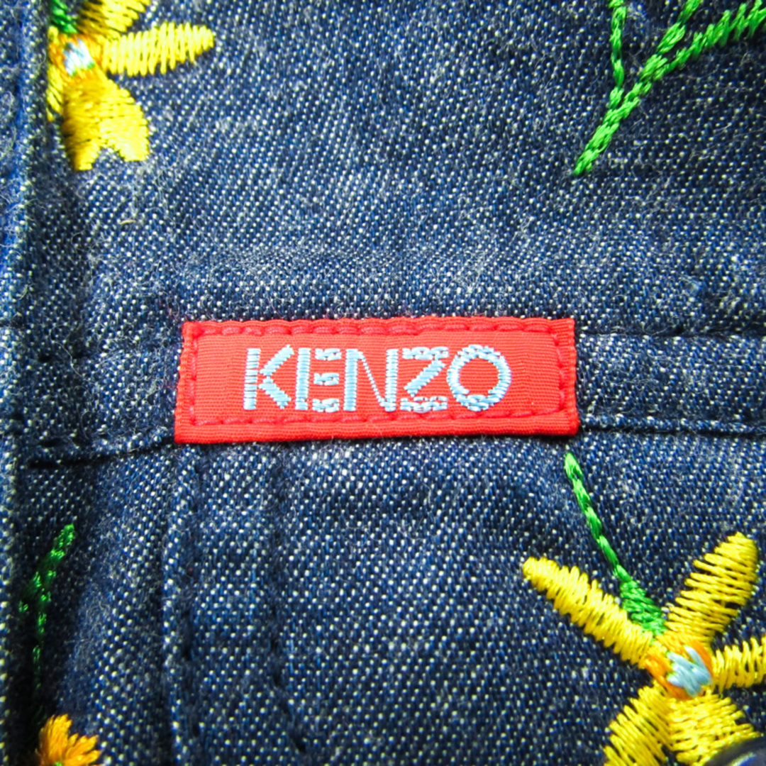 KENZO(ケンゾー)のケンゾー キャミソールワンピース　デニム 日本製 キッズ 女の子用 110サイズ ネイビー KENZO キッズ/ベビー/マタニティのキッズ服女の子用(90cm~)(ワンピース)の商品写真