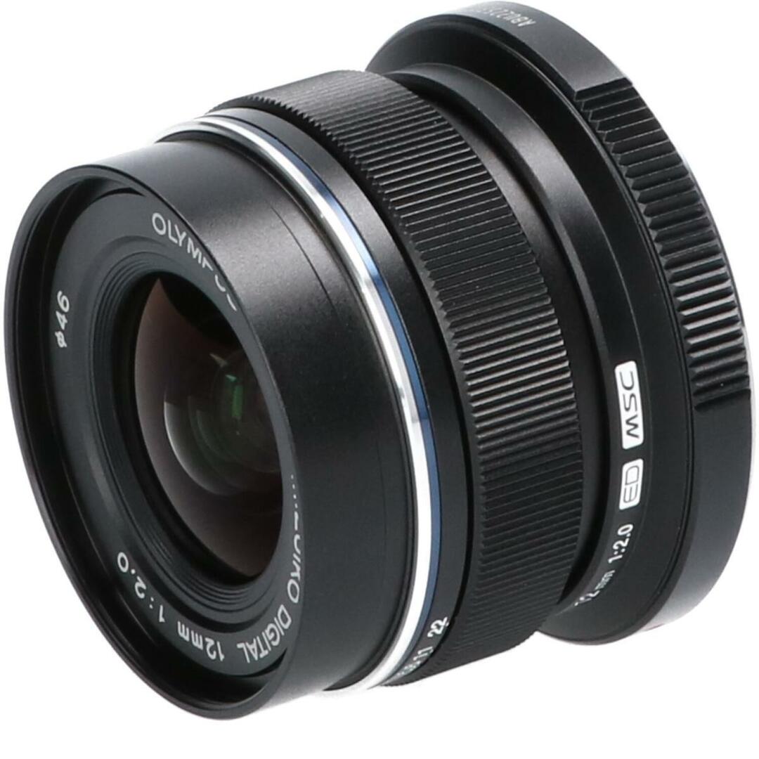 OLYMPUS(オリンパス)のＯＬＹＭＰＵＳ　ＭＺＤ１２ｍｍ　Ｆ２ＢＬＡＣＫ スマホ/家電/カメラのカメラ(レンズ(ズーム))の商品写真