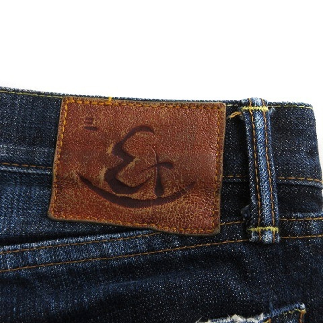 ETERNAL(エターナルジーンズ)のエターナル ローライズ ハンドシェービング ストレートパンツ ブルー 32 メンズのパンツ(デニム/ジーンズ)の商品写真