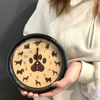 【送料無料】Dog series wall clock (Black ver.)(その他)