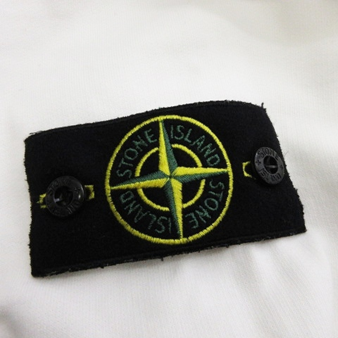 STONE ISLAND(ストーンアイランド)のストーンアイランド ガーメントダイ ブラッシュドコットン スウェット 白 L メンズのトップス(その他)の商品写真