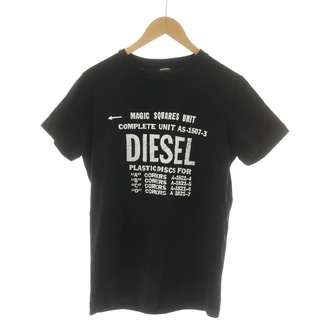 ディーゼル(DIESEL)のDIESEL T-DIEGO-B6 プリントTシャツ カットソー M 黒(Tシャツ/カットソー(半袖/袖なし))