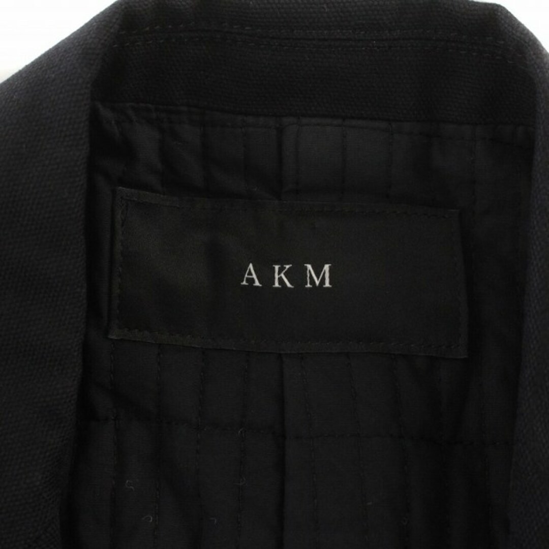 AKM(エイケイエム)のエーケーエム AKM テーラードジャケット シングル 裏地キルティング L 紺 メンズのジャケット/アウター(テーラードジャケット)の商品写真