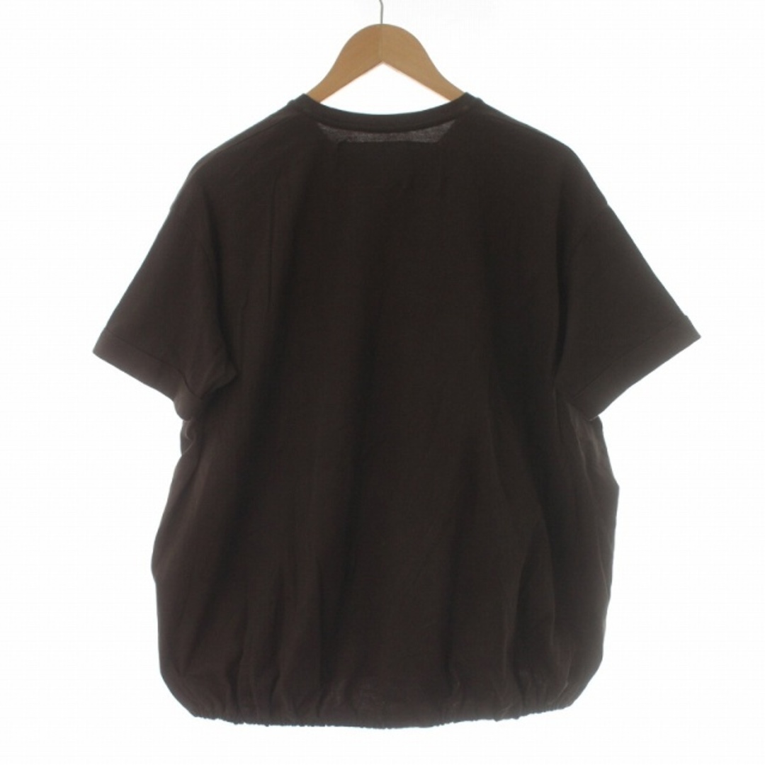 Dulcamara(ドゥルカマラ)のDulcamara Tシャツ カットソー 半袖 ミニポケット 裾リブ 1 S 茶 メンズのトップス(Tシャツ/カットソー(半袖/袖なし))の商品写真