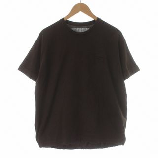 ドゥルカマラ(Dulcamara)のDulcamara Tシャツ カットソー 半袖 ミニポケット 裾リブ 1 S 茶(Tシャツ/カットソー(半袖/袖なし))