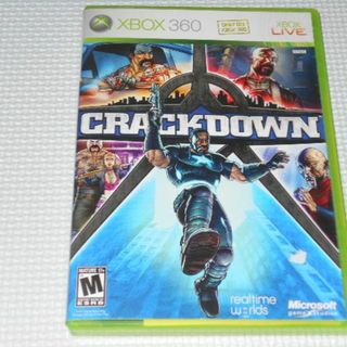 エックスボックス360(Xbox360)のxbox360★CRACKDOWN 海外版 北米版 マップ付(家庭用ゲームソフト)