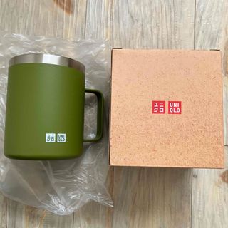 ユニクロ(UNIQLO)のユニクロUNIQLO39周年ステンレスマグカップ　抹茶グリーン　非売品(グラス/カップ)