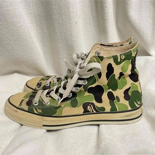 アベイシングエイプ(A BATHING APE)のA BATHING APE converse ハイカット 日本製 us9 00s(スニーカー)