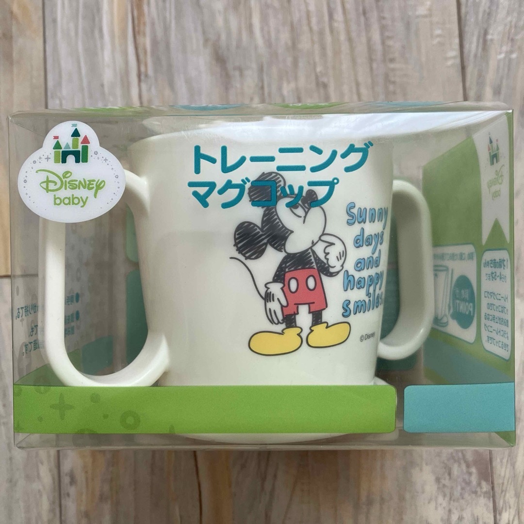 Disney(ディズニー)のディズニーベビーミッキーマウス　トレーニングマグコップ　日本製 キッズ/ベビー/マタニティの授乳/お食事用品(マグカップ)の商品写真