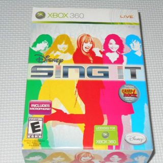 エックスボックス360(Xbox360)のxbox360★DISNEY SING IT マイク付 海外版 北米版(家庭用ゲームソフト)