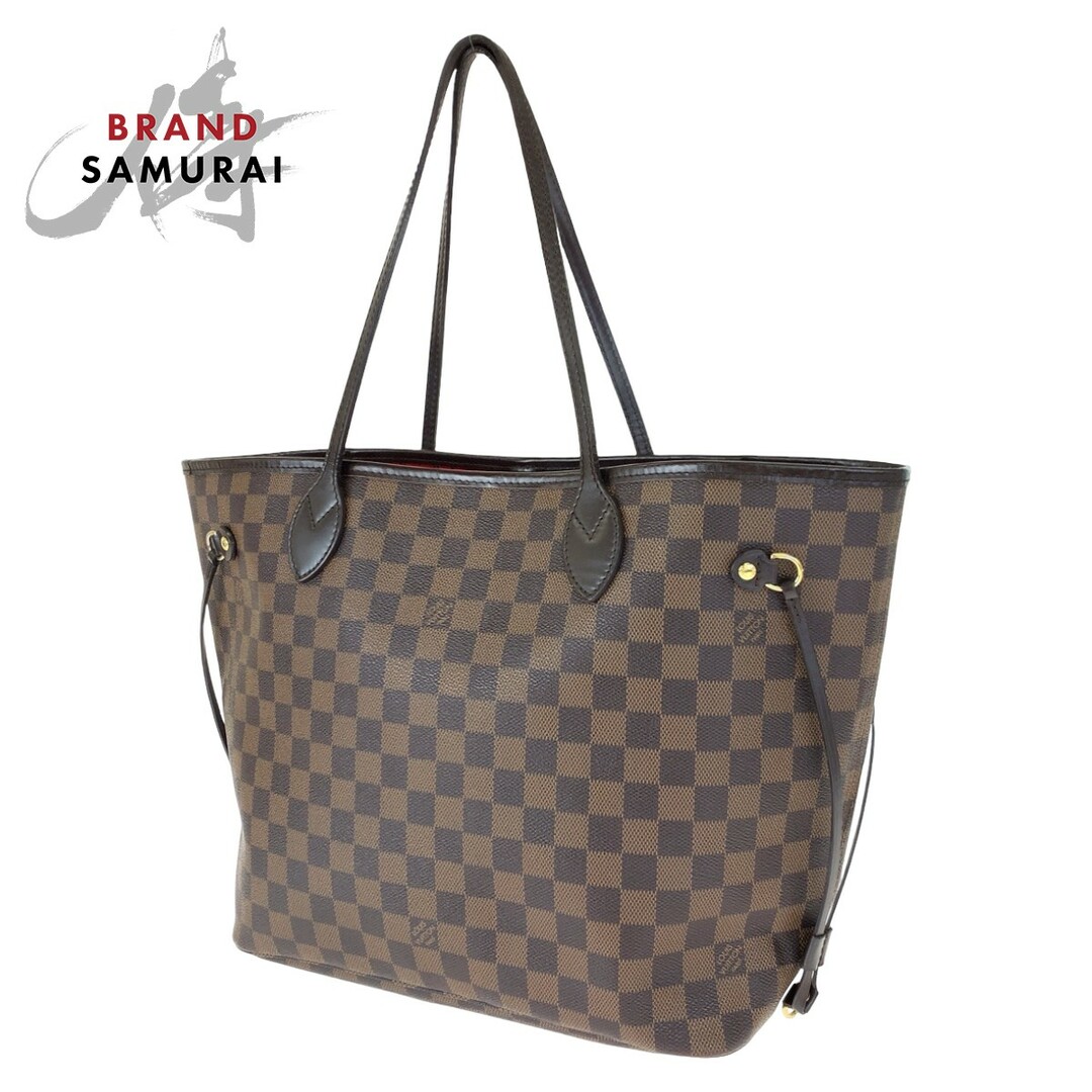 美品 LOUIS VUITTON ルイヴィトン ダミエ ネヴァーフルMM ブラウン 茶 PVC N51105 トートバッグ ハンドバッグ レディース 404257ファスナーポケットx1なし