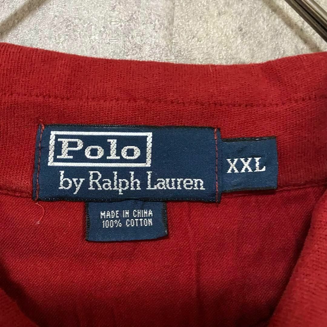 Ralph Lauren(ラルフローレン)のラルフローレン　長袖　ポロシャツ　ワンポイント　メンズ　XXL コットン　古着 メンズのトップス(ポロシャツ)の商品写真