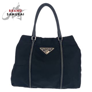 プラダ(PRADA)のPRADA プラダ テスート ブラック 黒 シルバー金具 ナイロン ハンドバッグ トートバッグ レディース 403912 【中古】(ハンドバッグ)