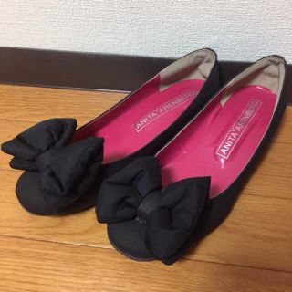 デカリボン付きパンプス♡25㌢♡美品♡(ハイヒール/パンプス)