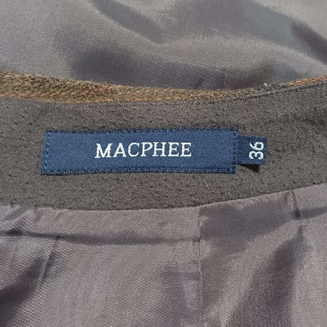 MACPHEE(マカフィー)の日本製 トゥモローランド ツイードスカート マカフィー ツイードスカート レディースのスカート(ひざ丈スカート)の商品写真