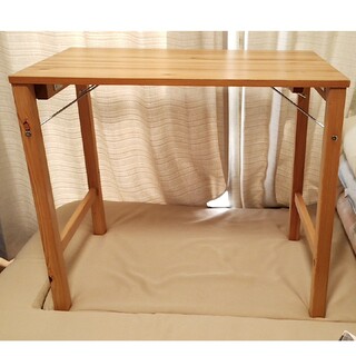 ムジルシリョウヒン(MUJI (無印良品))の無印良品/パイン材テーブル・折りたたみ式(折たたみテーブル)