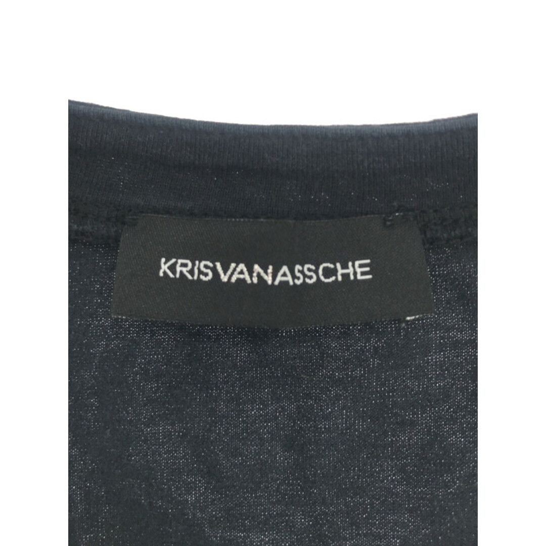 KRIS VAN ASSCHE(クリスヴァンアッシュ)のKRIS VAN ASSCHE クリスヴァンアッシュ 07AW LOVEFOREVERLOVE プリントTシャツ ブラック XS メンズのトップス(Tシャツ/カットソー(半袖/袖なし))の商品写真