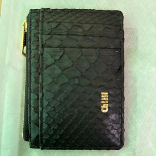 お値下げch!iiibag Python Card Case(パスケース/IDカードホルダー)