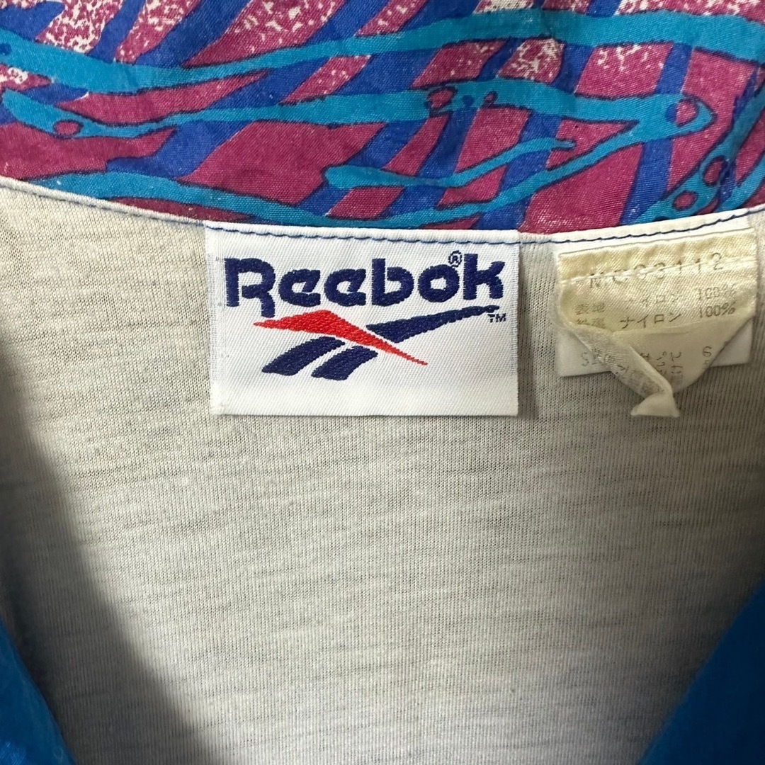 Reebok リーボック ナイロンジャケット L 刺繍ロゴ バックロゴ 90s