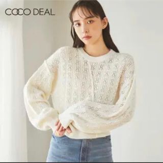 ココディール(COCO DEAL)のココディール ブラックニットトップス(ニット/セーター)