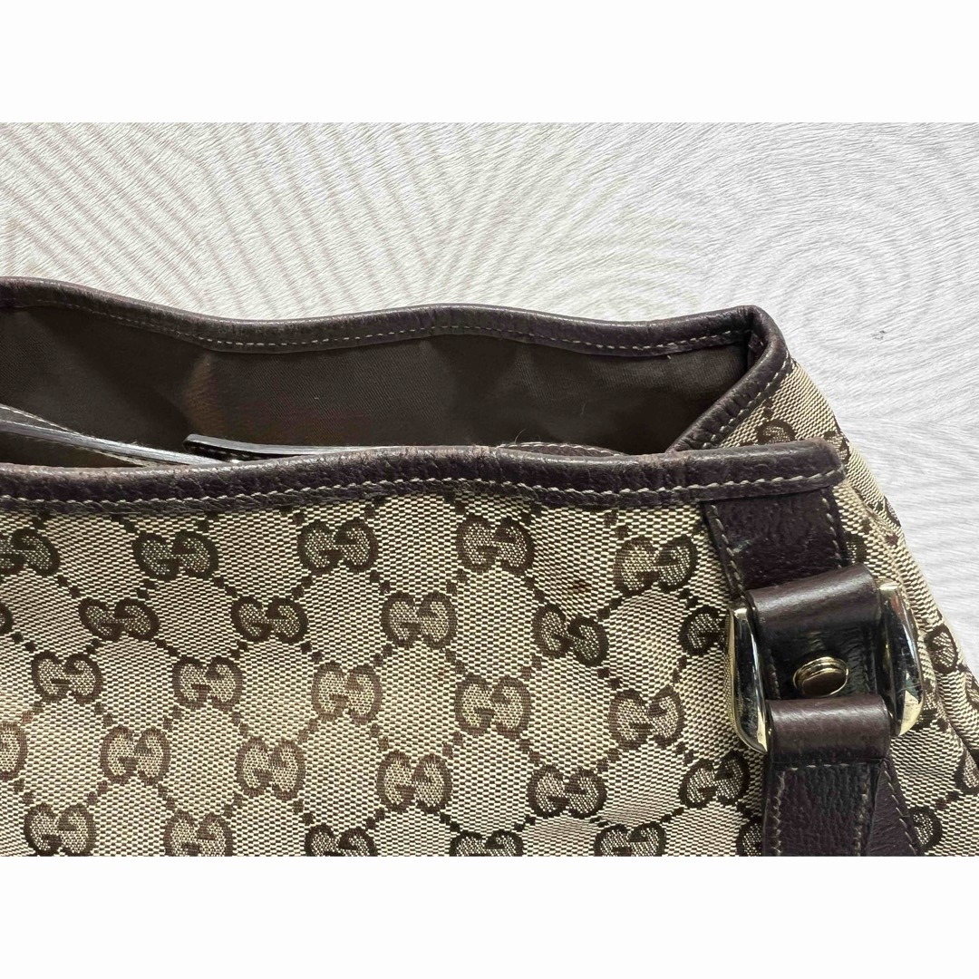 Gucci(グッチ)の★グッチ★ＧＧキャンバス★トートバッグ★ベージュ★レザー★１３０７３６ レディースのバッグ(トートバッグ)の商品写真