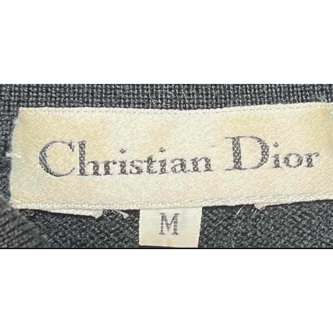 クリスチャンディオール　黒　ブラック　ウールセーター　CDボタン