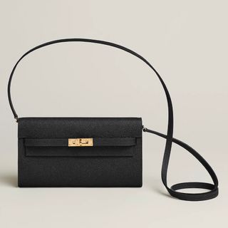 エルメス(Hermes)のまくら様専用 新品未使用 エルメス ケリーロングトゥーゴー ノワール×ゴールド(ショルダーバッグ)