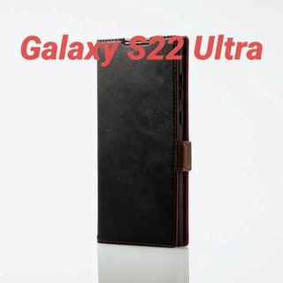 エレコム(ELECOM)のGalaxy S22 Ultra 用 ソフトレザーケース  ブラック(Androidケース)