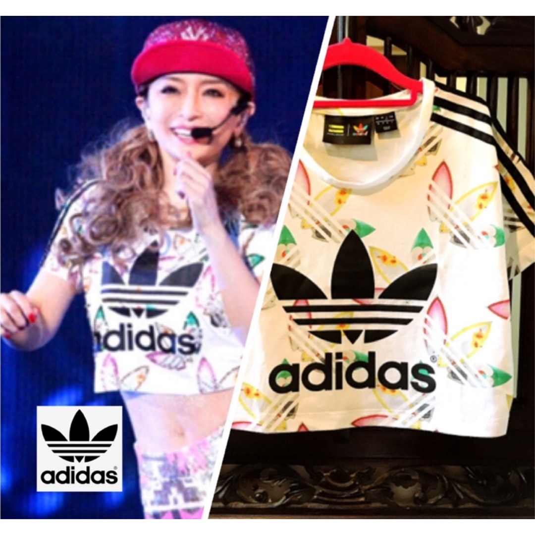 adidas(アディダス)のアディダス ファレルウィリアムス あゆ着用 Tシャツ ジャージ 花柄 ヨガウェア レディースのトップス(Tシャツ(半袖/袖なし))の商品写真