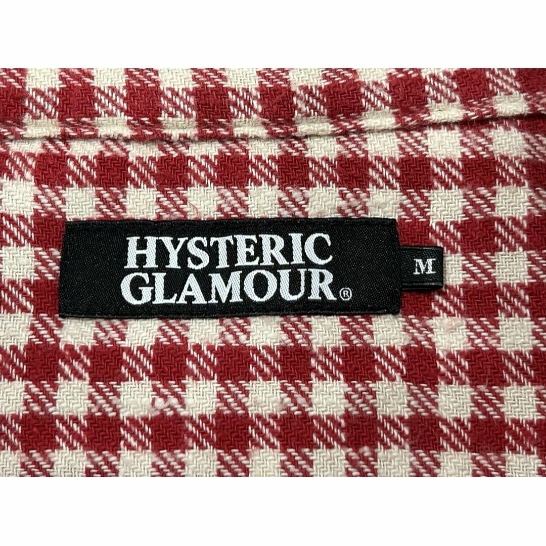 HYSTERIC GLAMOUR(ヒステリックグラマー)の＊ヒステリックグラマーチェック ワンポイント刺繍 ウエスタン ネルシャツ M メンズのトップス(シャツ)の商品写真