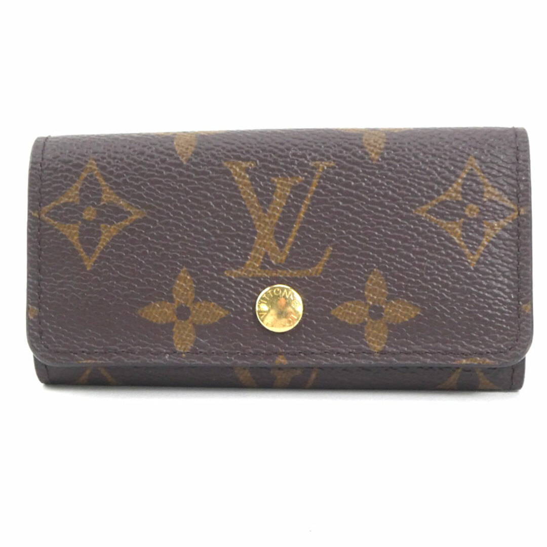 LOUIS VUITTON(ルイヴィトン)のルイ ヴィトン LOUIS VUITTON キーケース モノグラム ミュルティクレ4 モノグラムキャンバス ブラウン ユニセックス 送料無料【中古】 r9871f ハンドメイドのファッション小物(キーケース/名刺入れ)の商品写真