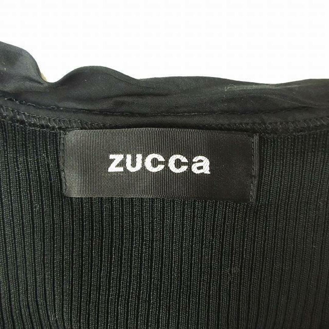 ZUCCa(ズッカ)の美品 ズッカ zucca テンセル レーヨン サテン ニット ワンピース M レディースのワンピース(ひざ丈ワンピース)の商品写真