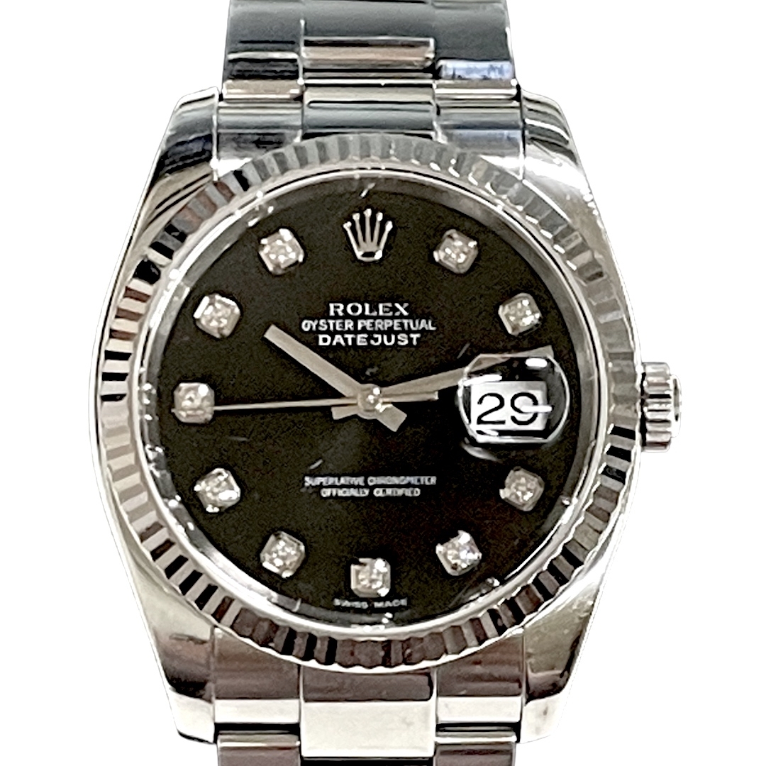 ROLEX(ロレックス)の☆ロレックスROLEX デイトジャスト116234G 10Pダイヤメンズ腕時計☆ メンズの時計(腕時計(アナログ))の商品写真