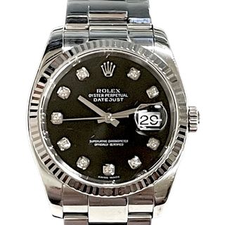 ロレックス(ROLEX)の☆ロレックスROLEX デイトジャスト116234G 10Pダイヤメンズ腕時計☆(腕時計(アナログ))