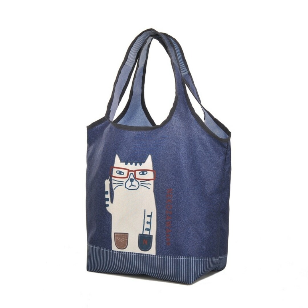 新品　ネコ　ねこ　猫　エコバッグ　　買い物　おしゃれ　折り畳み　かわいい レディースのバッグ(エコバッグ)の商品写真