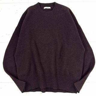 ジャーナルスタンダード(JOURNAL STANDARD)の美品 22aw ジャーナルスタンダード ウールカシミヤ クルーネックニット 茶(ニット/セーター)