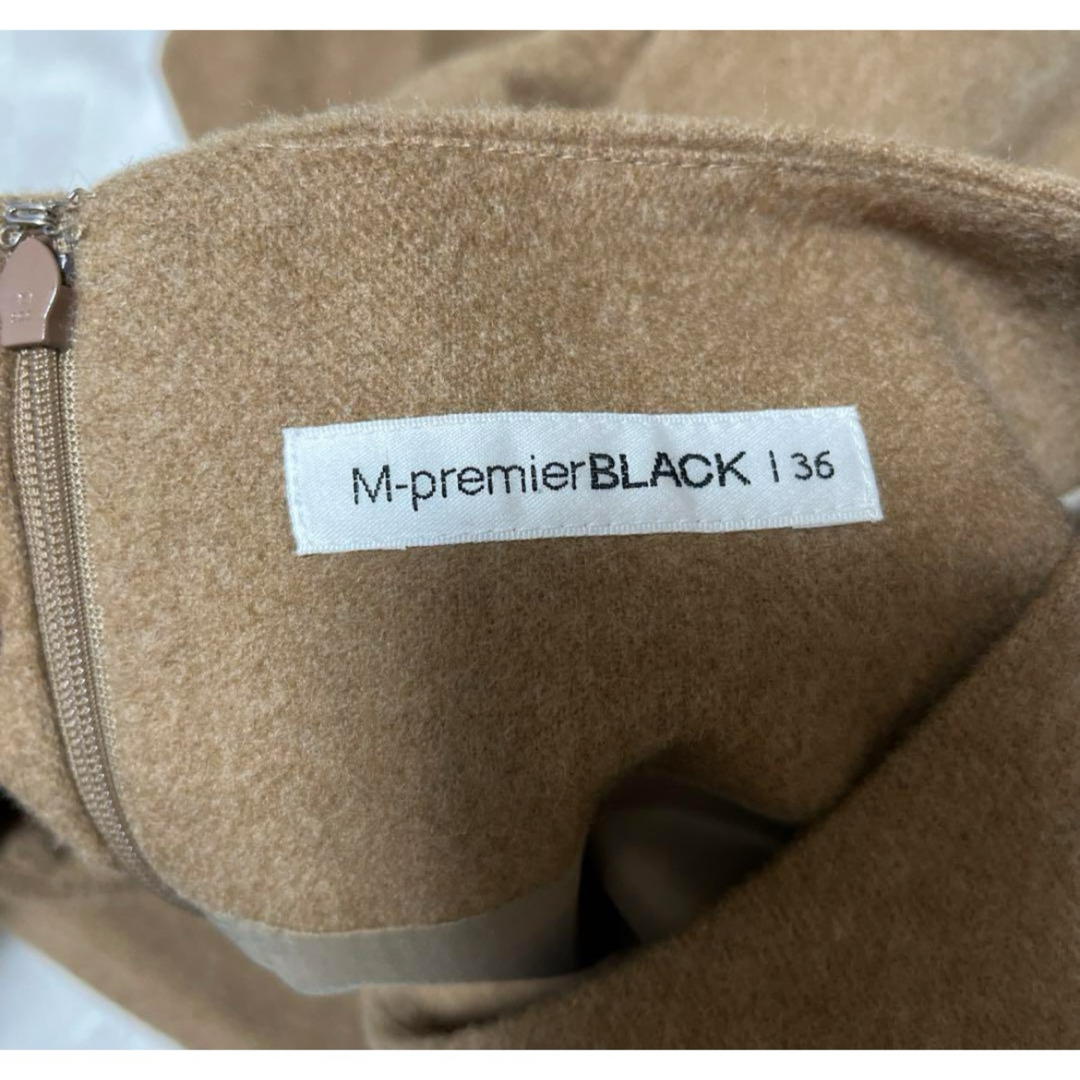 M-premier(エムプルミエ)のM-premierBLACK エムプルミエブラック　サイズ36 ワンピース レディースのワンピース(ひざ丈ワンピース)の商品写真