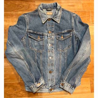 ヌーディジーンズ(Nudie Jeans)のヌーディジーンズ　デニムジャケット　美品　XSサイズ(Gジャン/デニムジャケット)