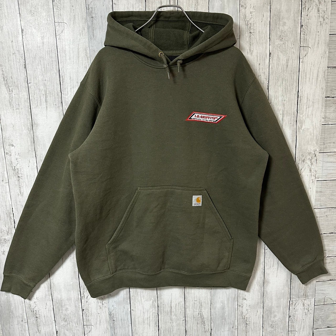 carhartt カーハート パーカー L 刺繍ロゴ 企業ロゴ アースカラー200円