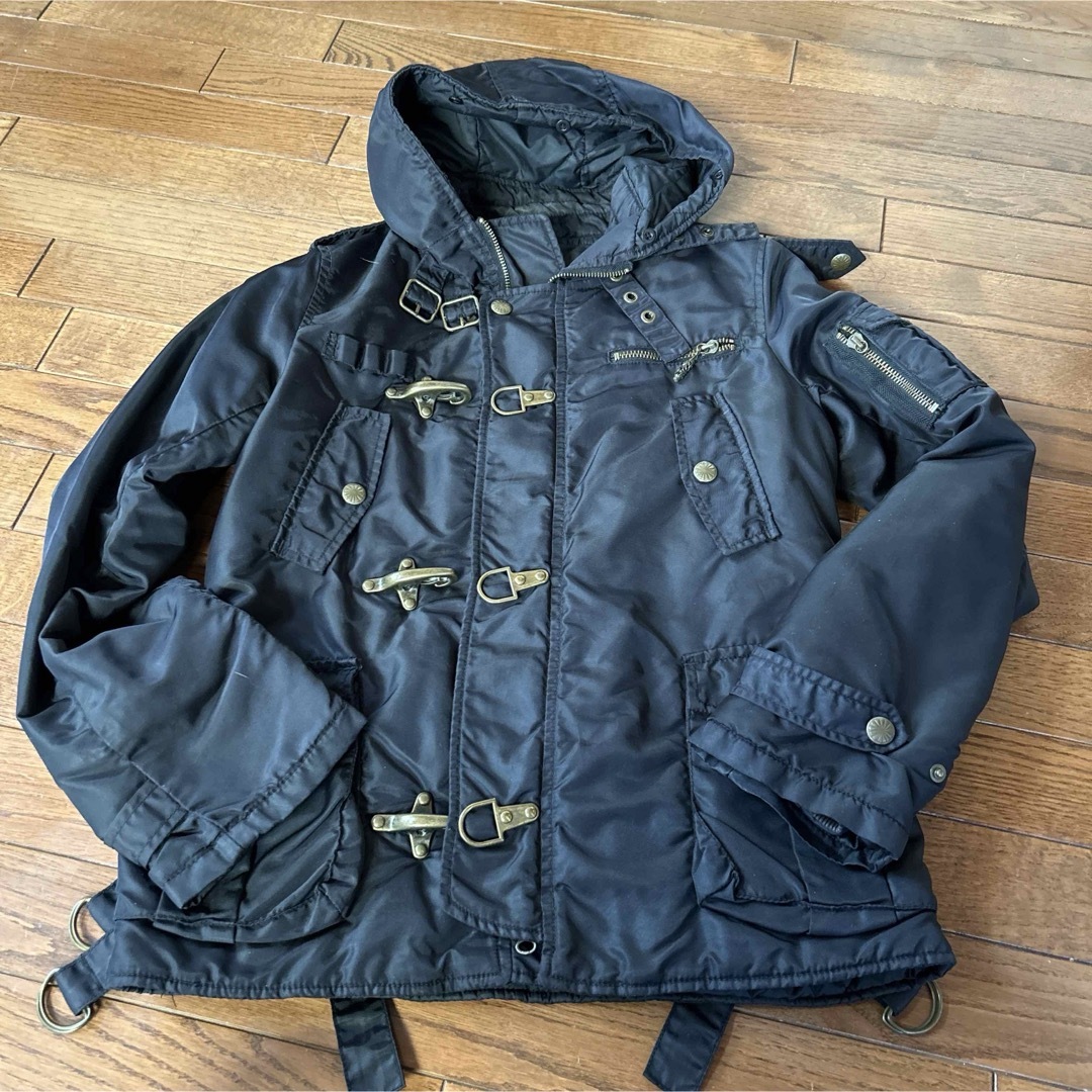 SLY(スライ)のSLY  コート　Mサイズ　暖かい　モッズコート　黒 レディースのジャケット/アウター(モッズコート)の商品写真