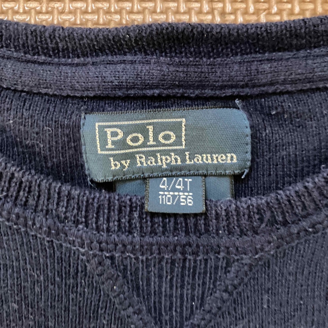 Ralph Lauren(ラルフローレン)のラルフローレン　ネイビー　丸首　110 ニット キッズ/ベビー/マタニティのキッズ服男の子用(90cm~)(ニット)の商品写真