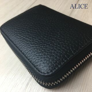高品質本革 折り財布 ブラック カードケース コインケース(財布)